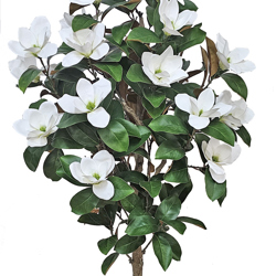 Magnolia deluxe - flowering 1.7m wh-grn - artificial plants, flowers & trees - image 3
